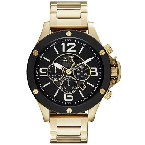 reloj armani exchange dorado ax1511